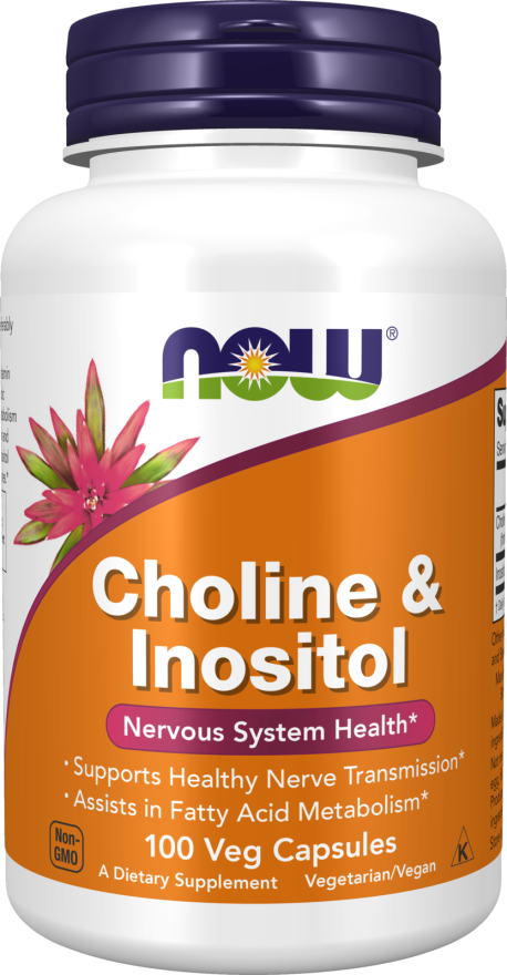Now Choline & Inositol Vegecaps 100