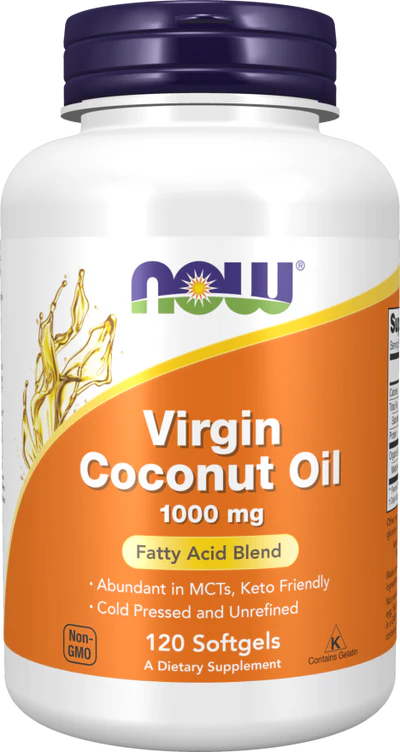 Now Virgin Coconut Oil 1000 mg Softgels 120