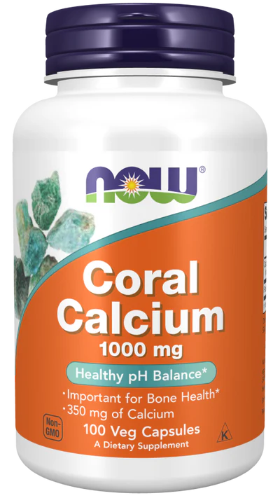 Now Coral Calcium 1000 mg Veg Capsules 100