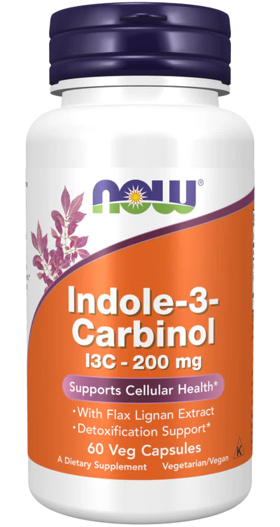 Now Indole-3-Carbinol 200 mg Veg Capsules 60