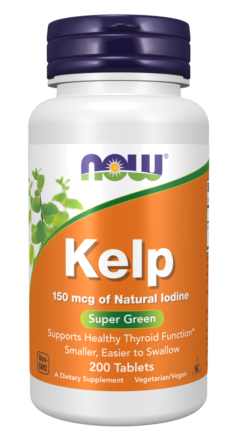 Now Kelp (Iodine) Tablets 150mcg 200