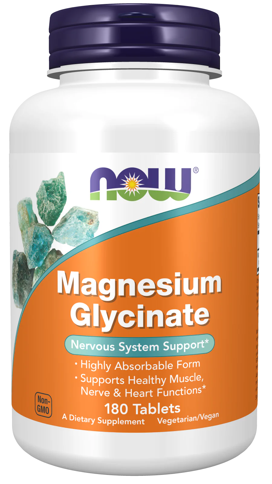 Now Magnesium Glycinate 200 mg Tablets 180