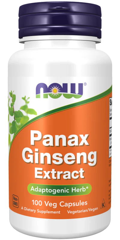 Now Panax Ginseng Veg Capsules 100