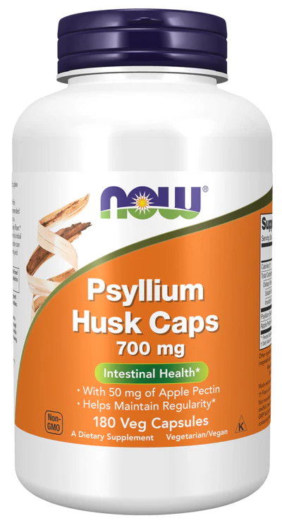 Now Psyllium Husk 700 mg Veg Capsules 180