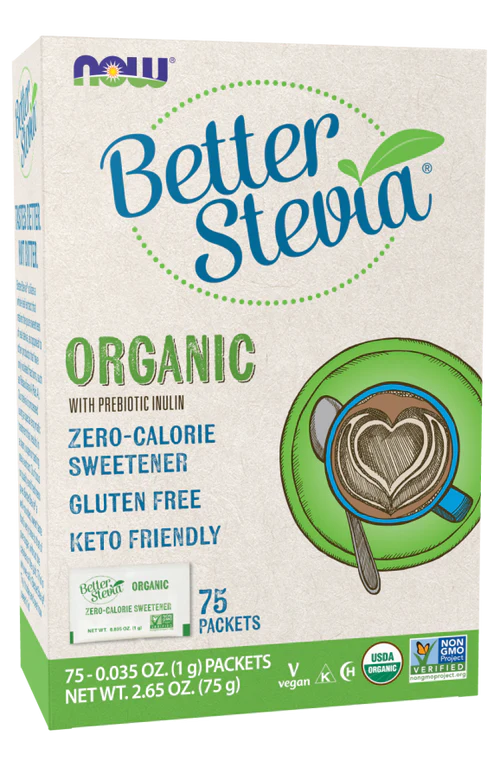 Now BetterStevia Organic Packets 75 / Box