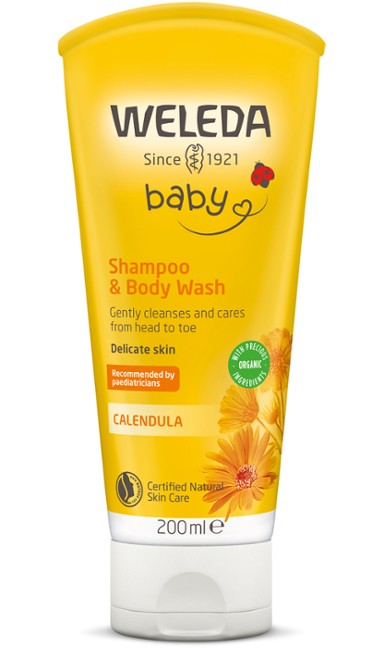 Weleda Calendula Baby Shampoo & Body Wash 200ml