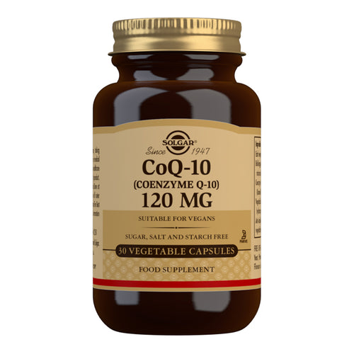 Solgar Coenzyme Q10 120mg Vegetable Capsules 30