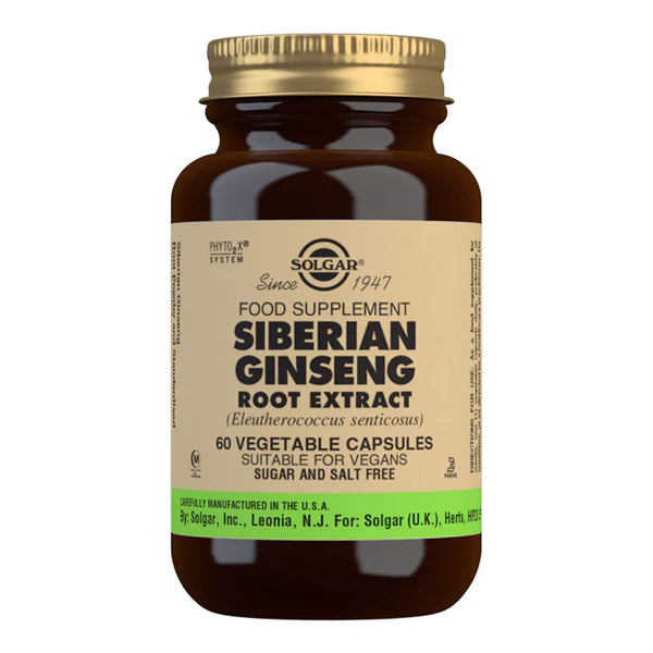 Solgar Siberian Ginseng Root Extr Vege Capsules 60