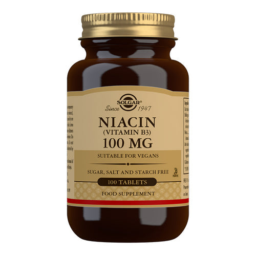 Solgar Vitamin B3 (Niacin) 100mg Tablets 100