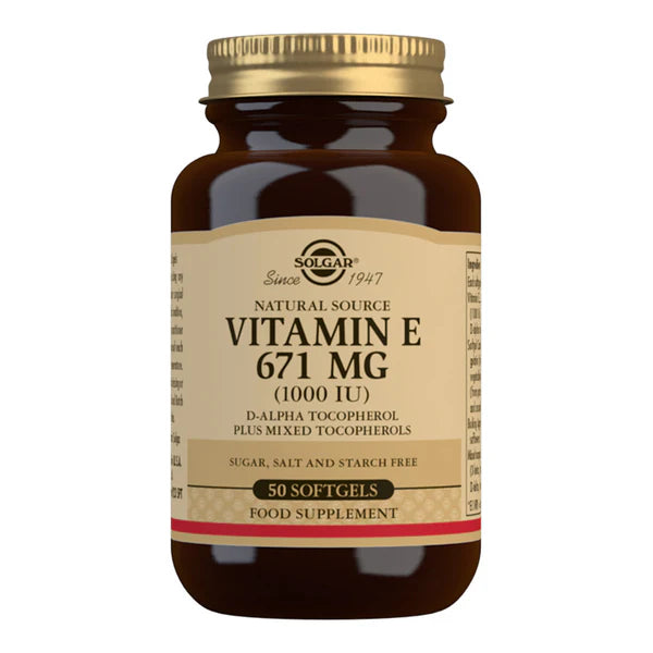 Solgar Vitamin E 671mg (1000iu) Softgels 50