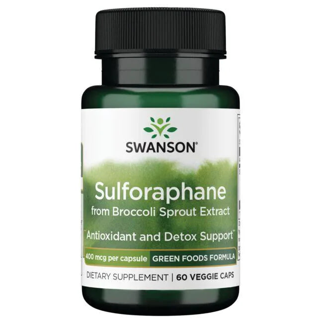 Swanson Sulforaphane Vegecaps 400mcg 60