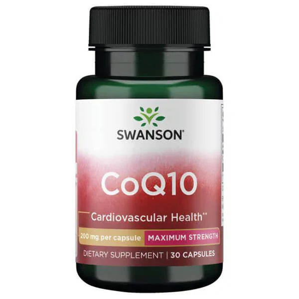 Swanson CoQ10 Maximum Strength Capsules 200mg 30