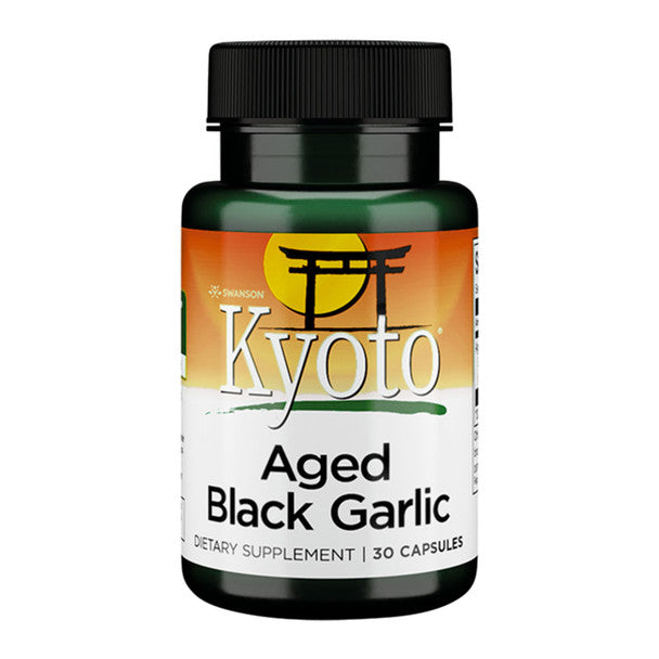 Swanson Kyoto Aged Black garlic 650mg Capsules 30