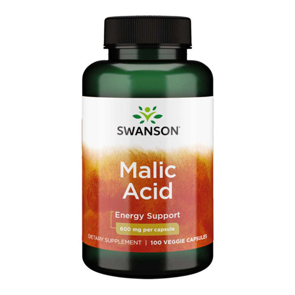 Swanson Malic Acid Vegecaps 600mg 100