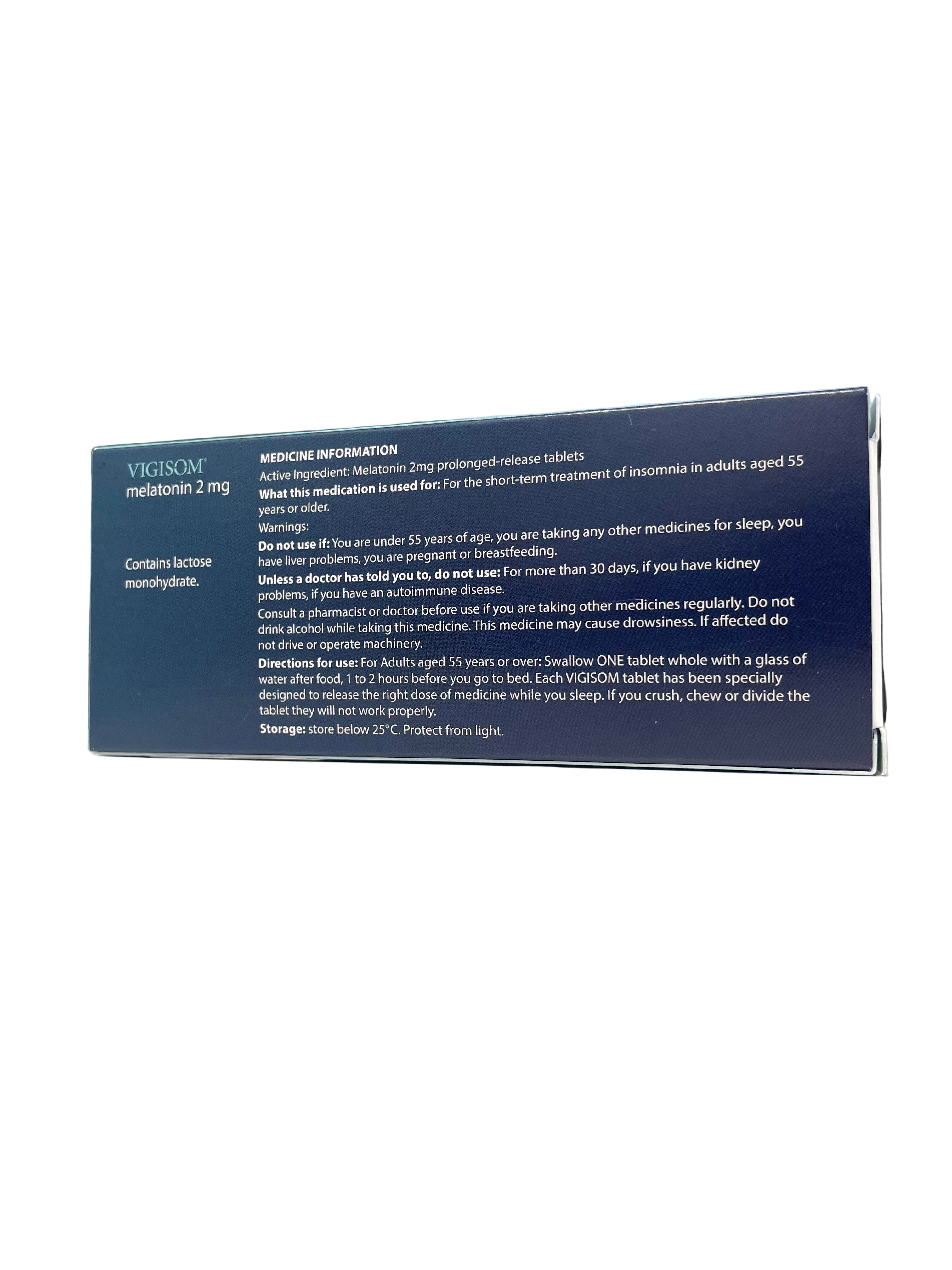 Vigisom Melatonin Prolonged Release Tablets 2mg 30