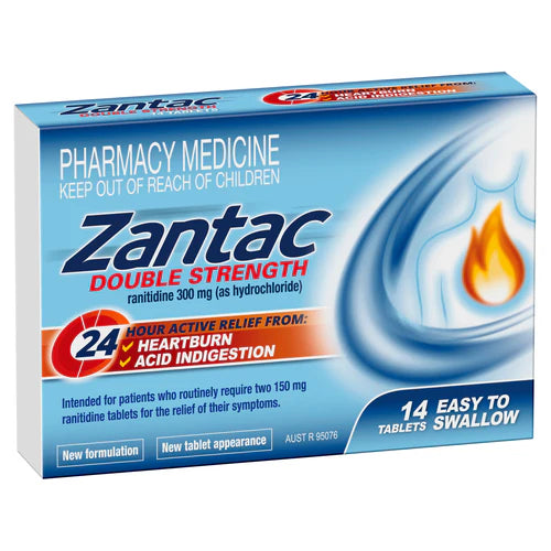 Zantac Double Strength 300mg Tablets 14