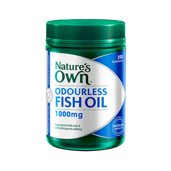 Natures Own Omega 3 Odourless Fish Oil 1000mg Capsules 200