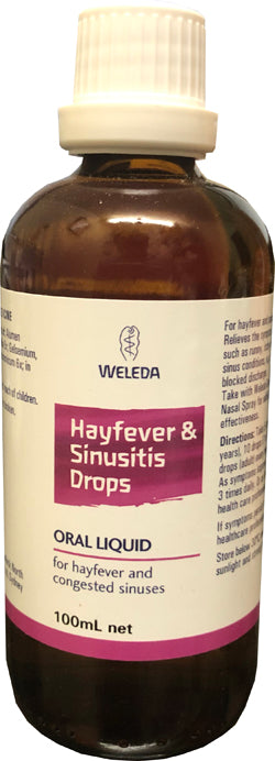 Weleda Hayfever Sinusitis Drops 100ml