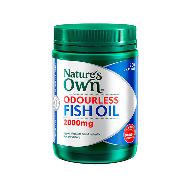 Natures Own Odourless Fish Oil 2000mg Capsules 200