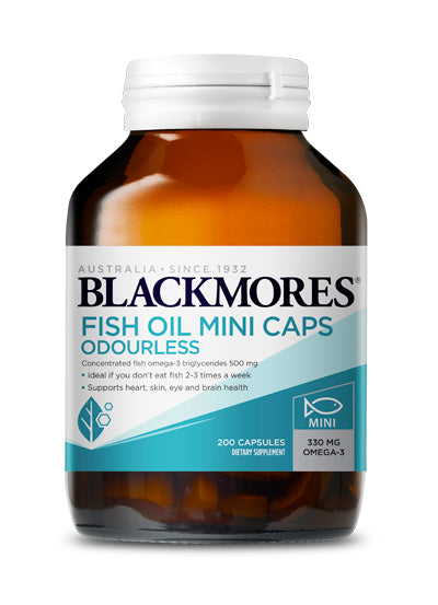 Blackmores Odourless Fish Oil Mini Caps 200