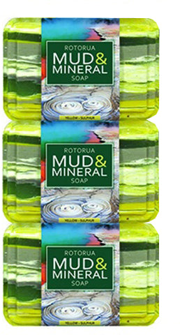 Wild Ferns Rotorua Mud & Mineral Soap 110g 3 pack