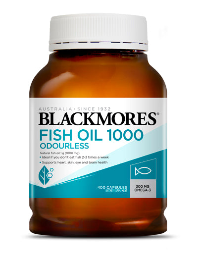 Blackmores Odourless Fish Oil 1000 Capsules 400