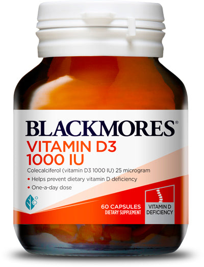 Blackmores Vitamin D3 1000IU Capsules 60