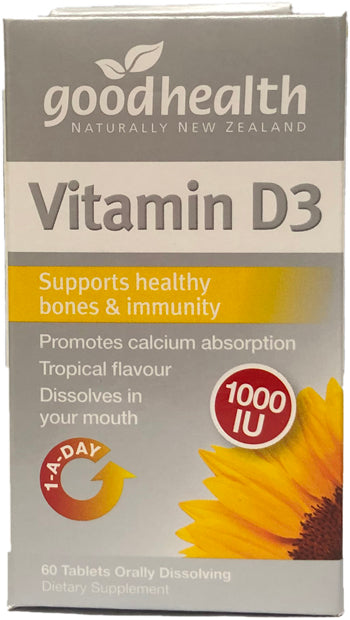 Good Health Vitamin D3 1000 IU Tablets 60