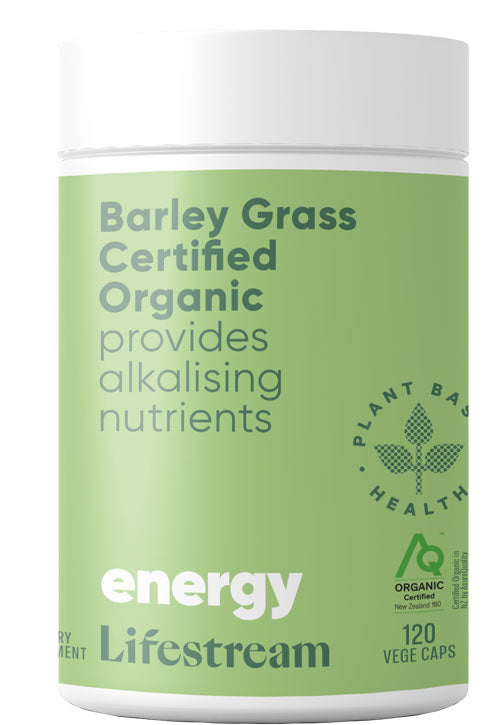 Lifestream Barley Grass Certified Organic Capsules 120