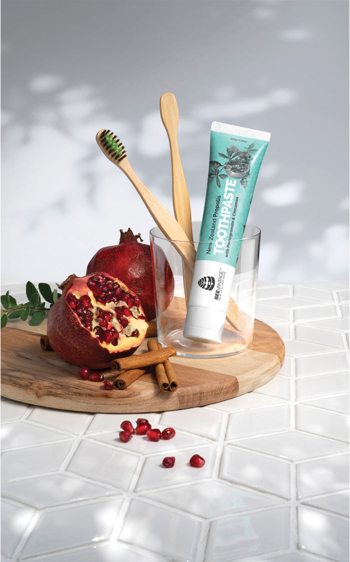 Beevantage Propolis Toothpaste with Pomegranate and Cinnamon 100g