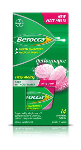 Berocca Fizzy Melts Berry Burst 14 tablets