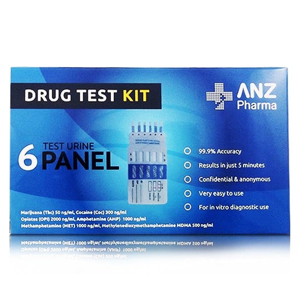 ANZ Pharma 6 Test Urine Panel Drug Test Kit