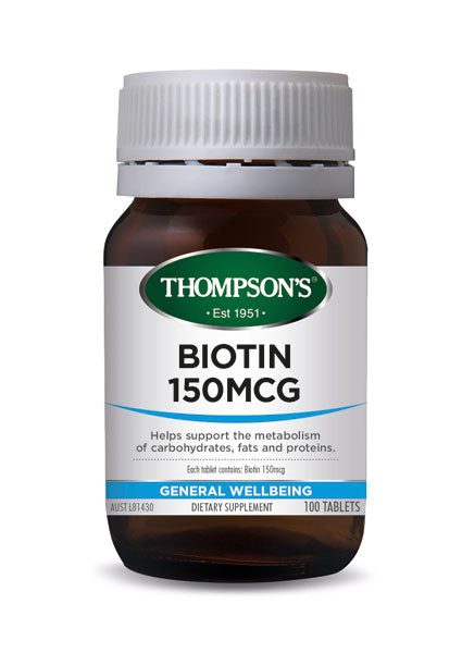 Thompsons Biotin 150mcg Tablets 100