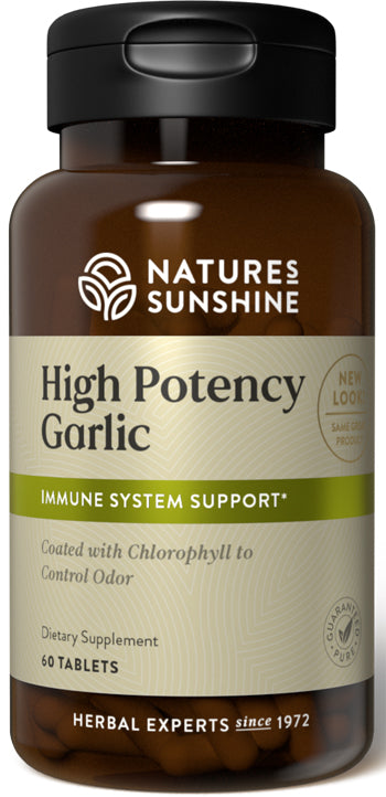 Natures Sunshine High Potency Garlic Tablets 60