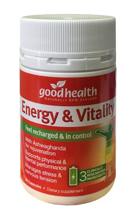 Good Health Energy & Vitality Capsules 30 (was Stress and Vitality Support)