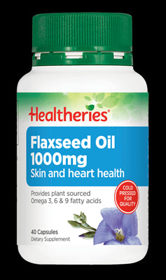 Healtheries Flaxseed Oil 1000mg, 100 caps