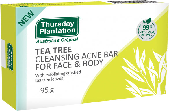 Thursday Plantation Tea Tree Cleansing Acne Bar for Face and Body 95g