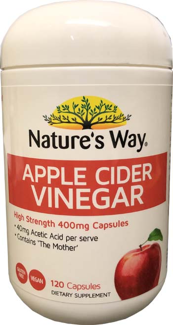Natures Way Apple Cider Vinegar 120 capsules