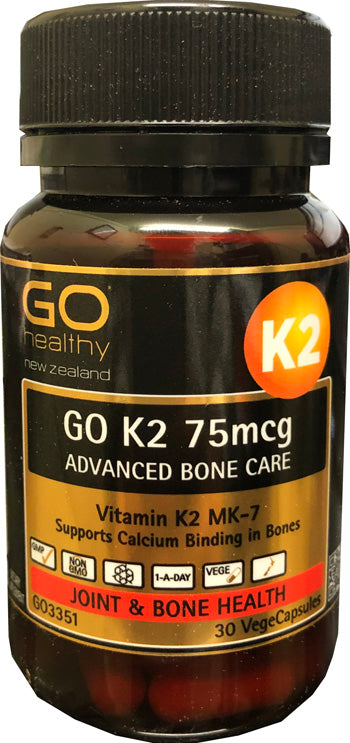 Go K2 75mcg ActivK Advanced Bone Care VegeCaps 30