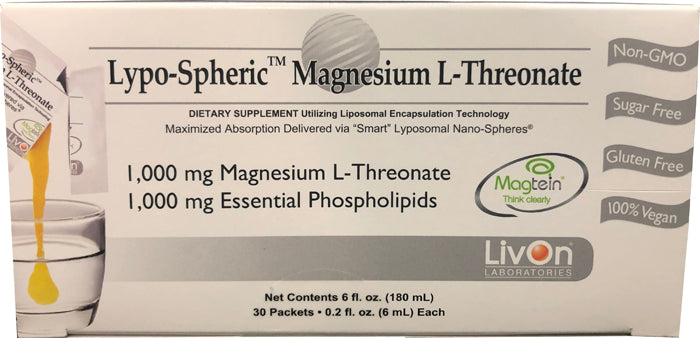 Lypo-Spheric Magnesium L-Threonate 30 packets