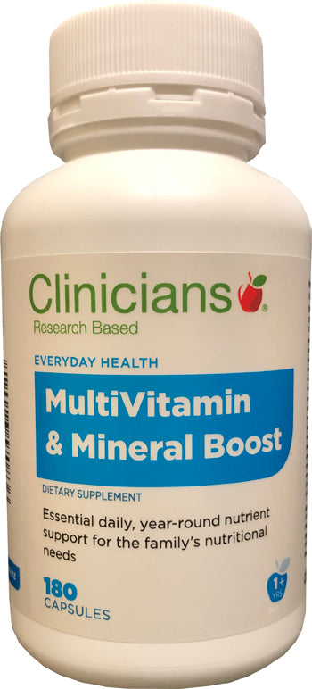 Clinicians MultiVitamin & Mineral Boost Capsules 180