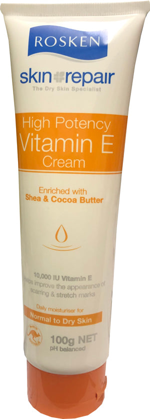 Rosken Skin Repair High Potency Vitamin E Cream 100g