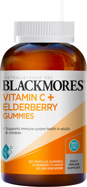 Blackmores Vitamin C + Elderberry Gummies 120s