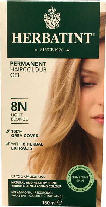 Herbatint Permanent Herbal Haircolour Gel - Light Blonde 8N