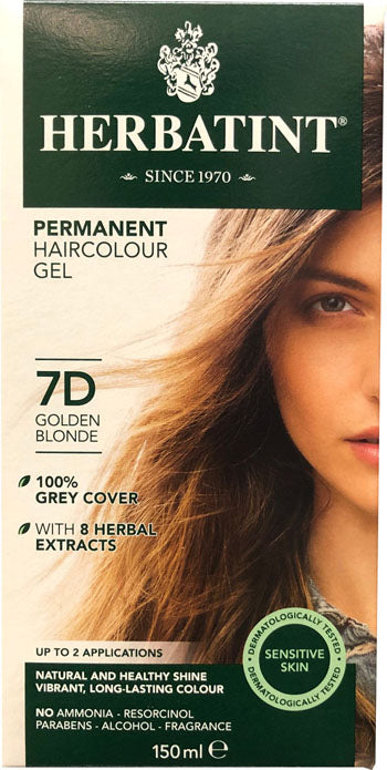Herbatint Permanent Herbal Haircolour Gel - Golden Blonde 7D