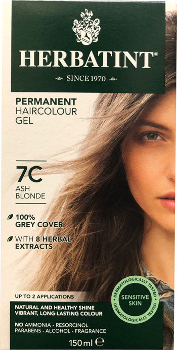 Herbatint Permanent Herbal Haircolour Gel - Ash Blonde 7C