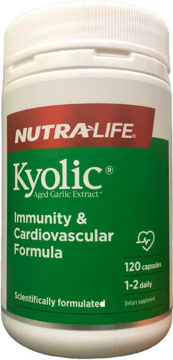 Nutralife Kyolic Aged Garlic Extract Immunity and Cardiovascular Formula Caps 120