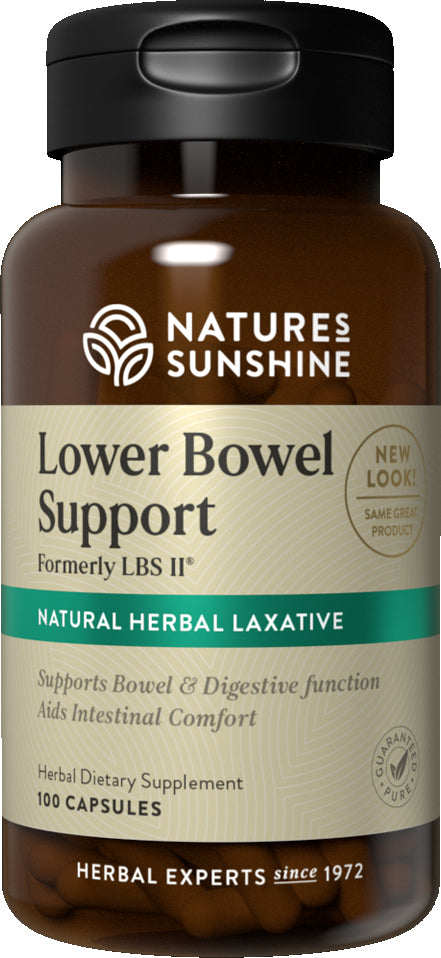 Natures Sunshine Lower Bowel Support Capsules 100 (Was LBS II)