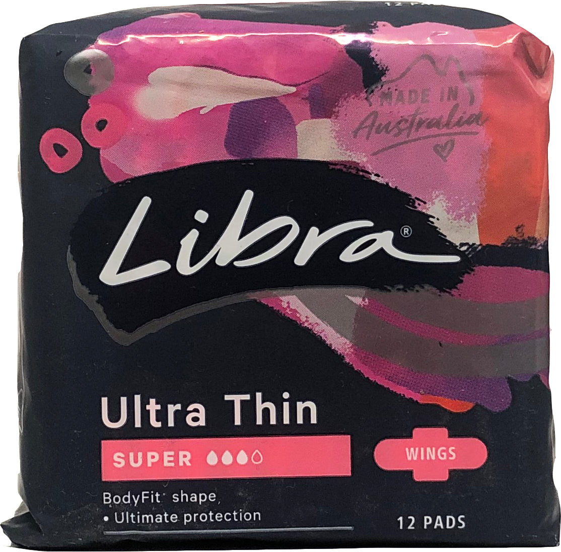 Libra Ultra Thin Super Pads with Wings 12s