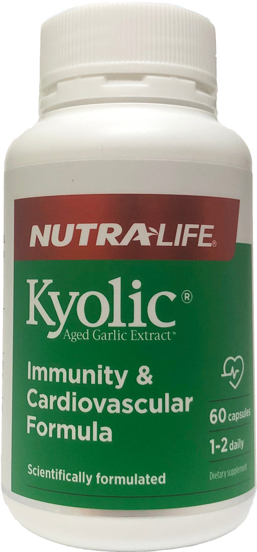 Nutralife Kyolic Aged Garlic Extract Immunity and Cardiovascular Formula Caps 60